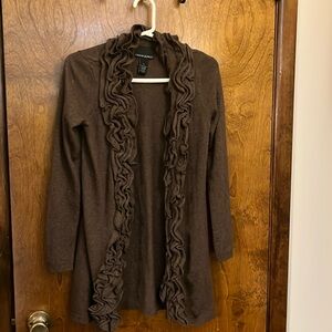 Cynthia Rowley size small brown cardigan sweater